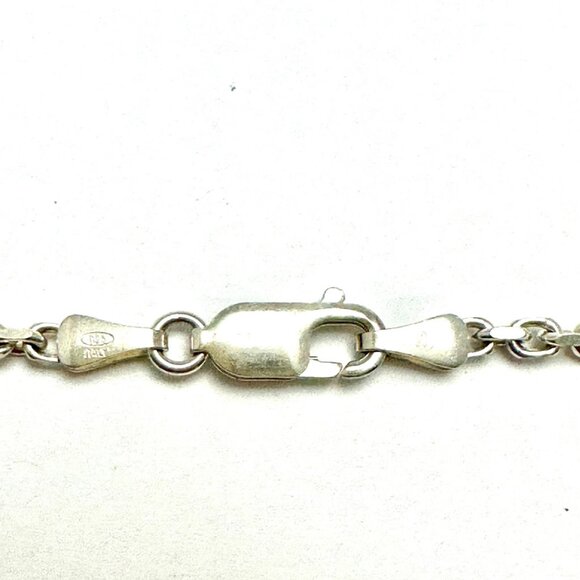 30 inch Anchor Chain Made in Italy Sterling Silver Stamped 925 - Picture 5 of 5